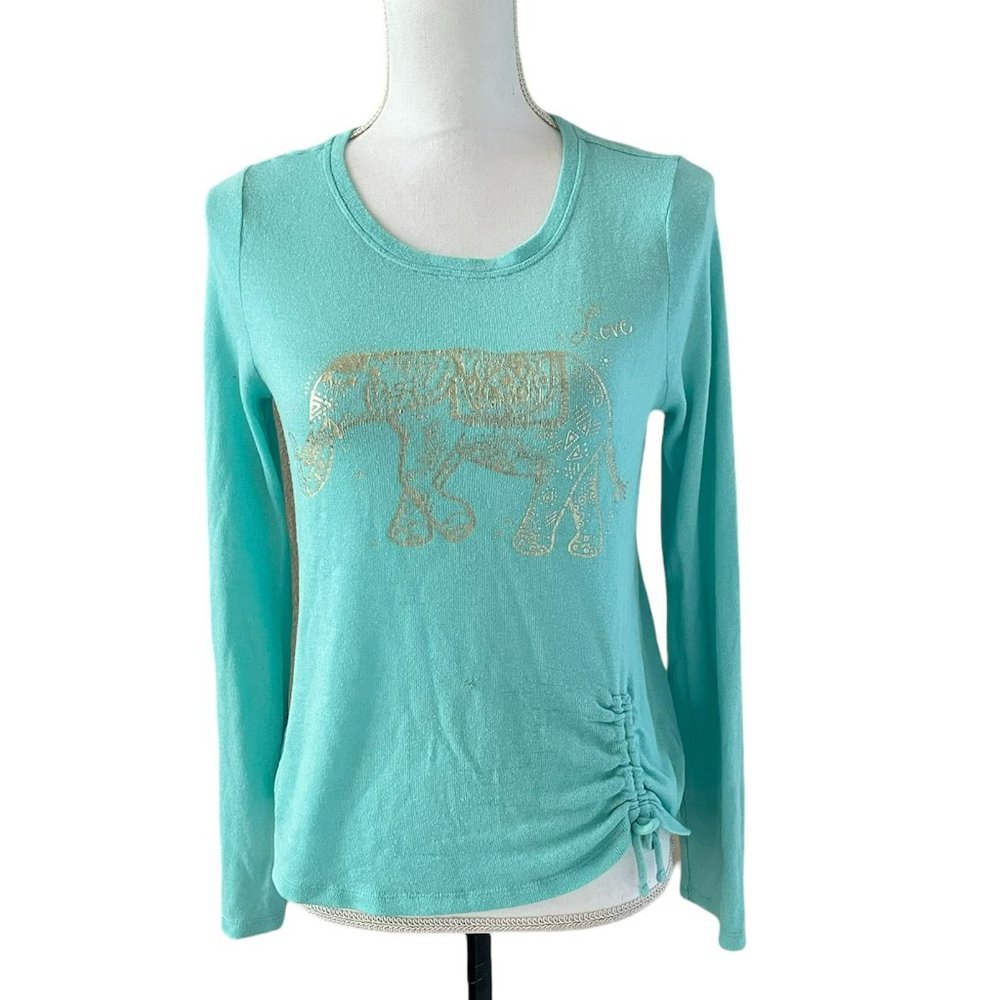 Junior's Top, Mudd, Green color, Size-XL (14/16)